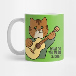 Funny Cat Guitar Music Humor Mug